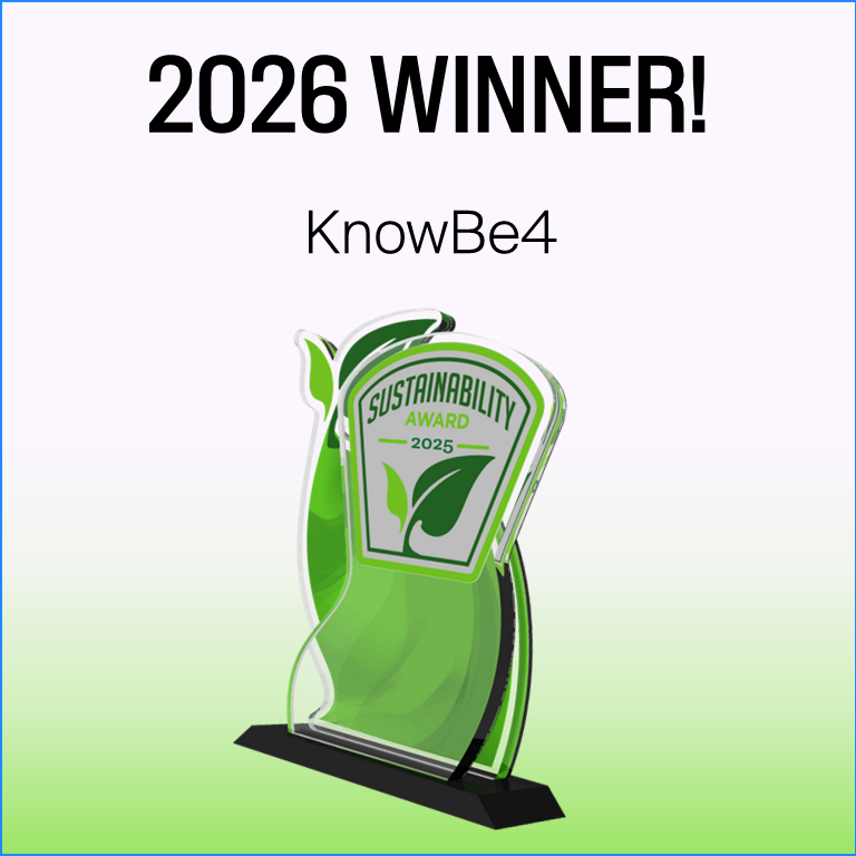 KnowBe4 social award image